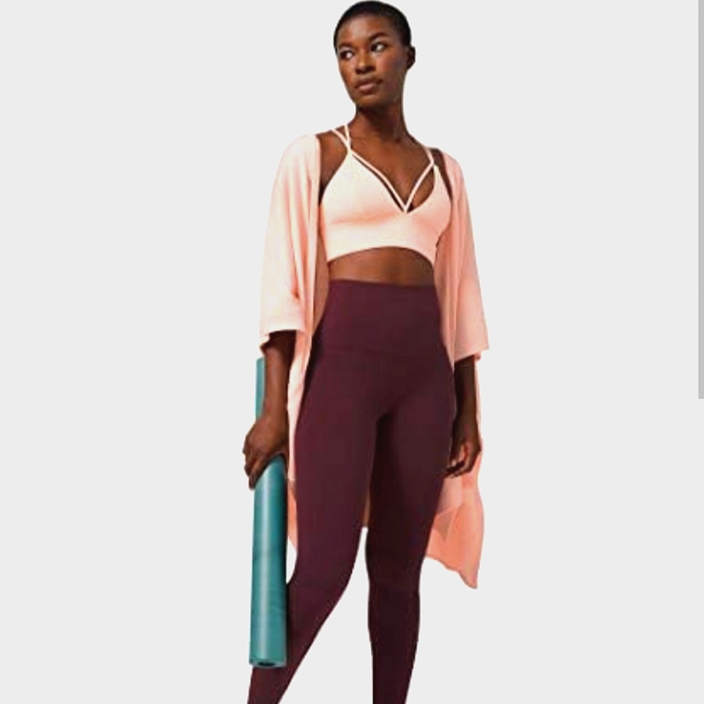 Lululemon Key to Warmth Wrap Sweater Ballet Slipper Pink OS